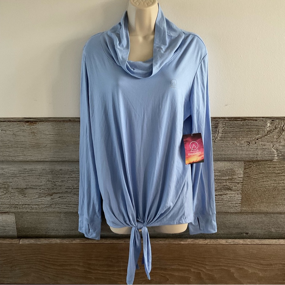 Enlighten Active cowl neck shirt size Large (O1)